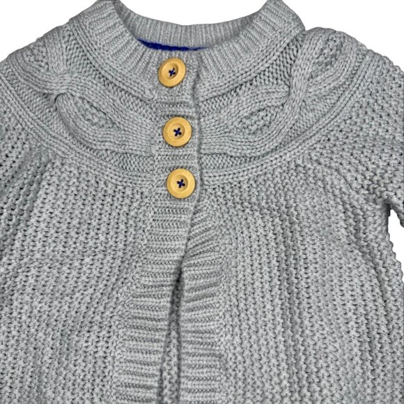 MIni Boden chunky cardigan 4-5 year grey - Picture 2 of 5